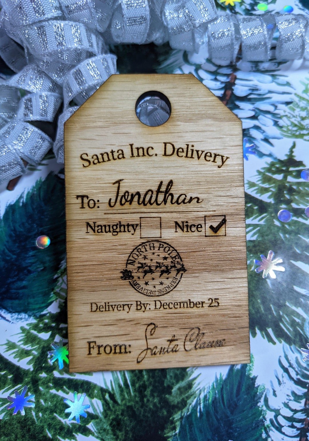Custom Laser Engraved Gift Tags Etsy