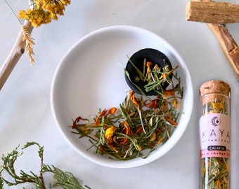 Calafia | Loose Incense with Free Charcoal Disk | Juniper, California Poppies, Marigolds | Ethically Harvested Smudge Blend