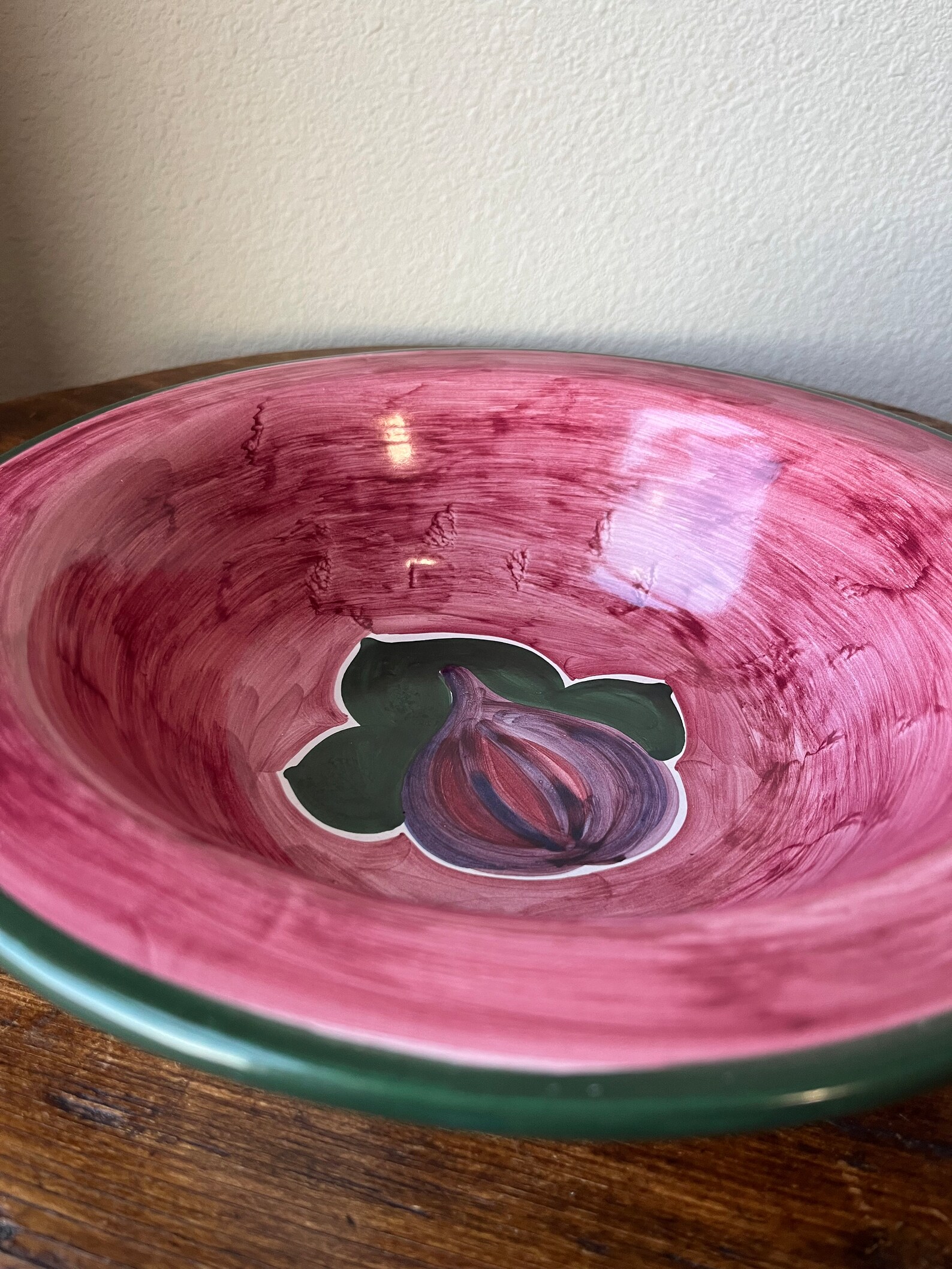 Mamma Ro’s Pottery in Italy Frutti Di Tonja Deep Serving Bowl - Etsy