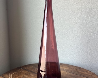 1960’s Empoli Glass Purple Amethyst Decanter/Vase
