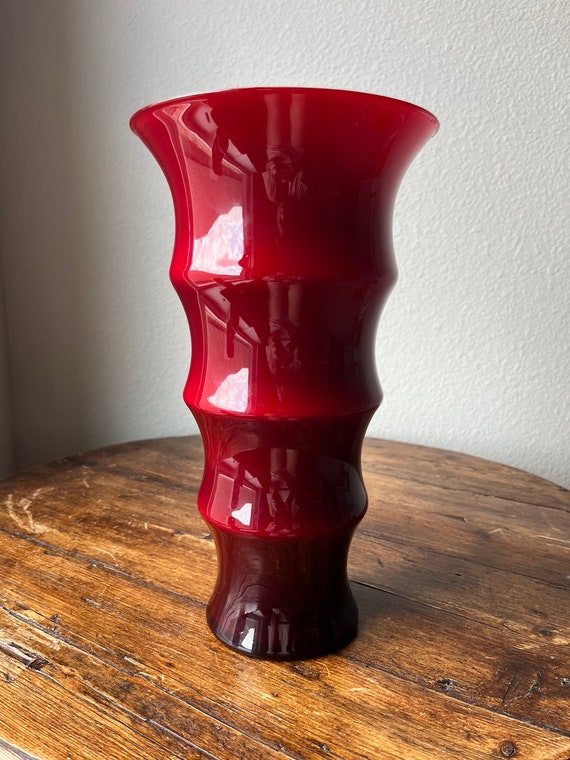 Holmegaard Denmark Karen Blixen Vase Design by Anja Kjae - Etsy