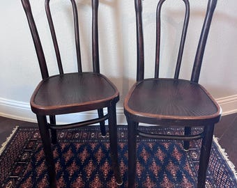Antique Jacob & Josef Kohn Bentwood Chairs Pair - Etsy
