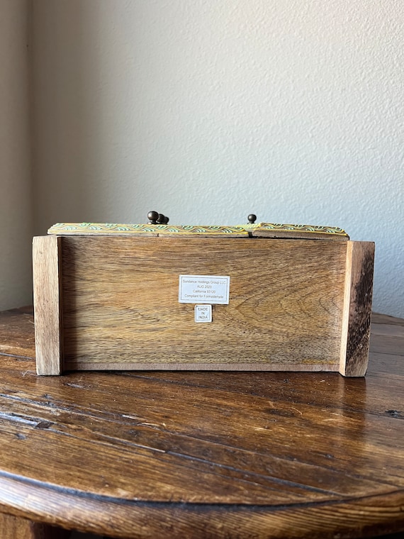 Mango wood jewelry holder/box/cabinet by Sundance… - image 6
