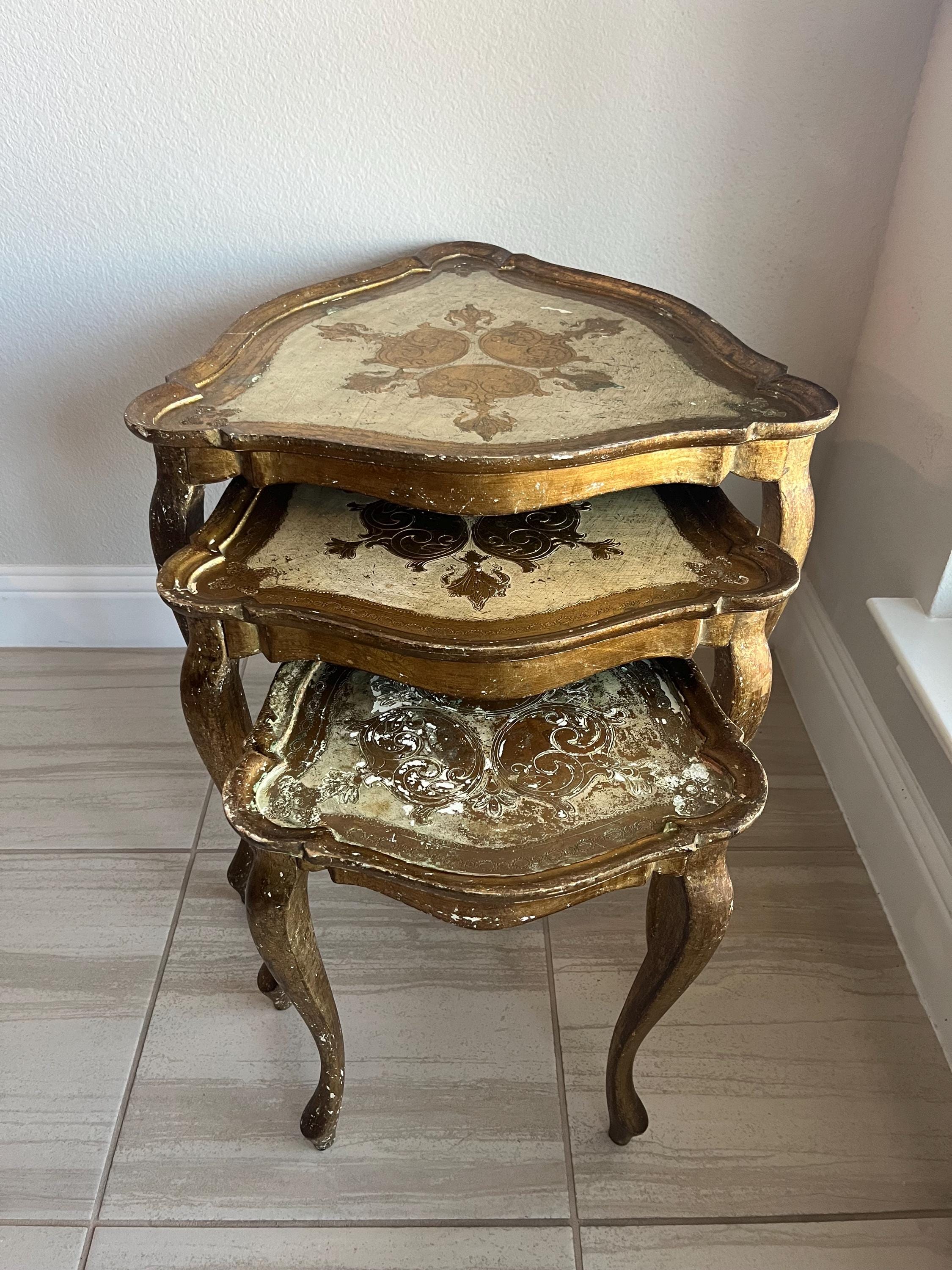 Italian Florentine Nesting Table - Etsy