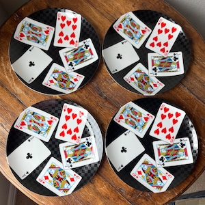 Playing Cards Porcelain Plates - Etsy