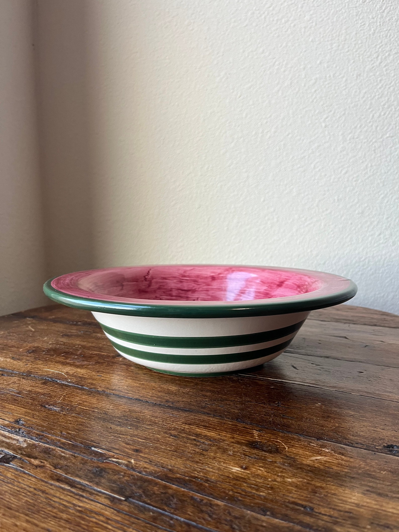 Mamma Ro’s Pottery in Italy Frutti Di Tonja Deep Serving Bowl - Etsy
