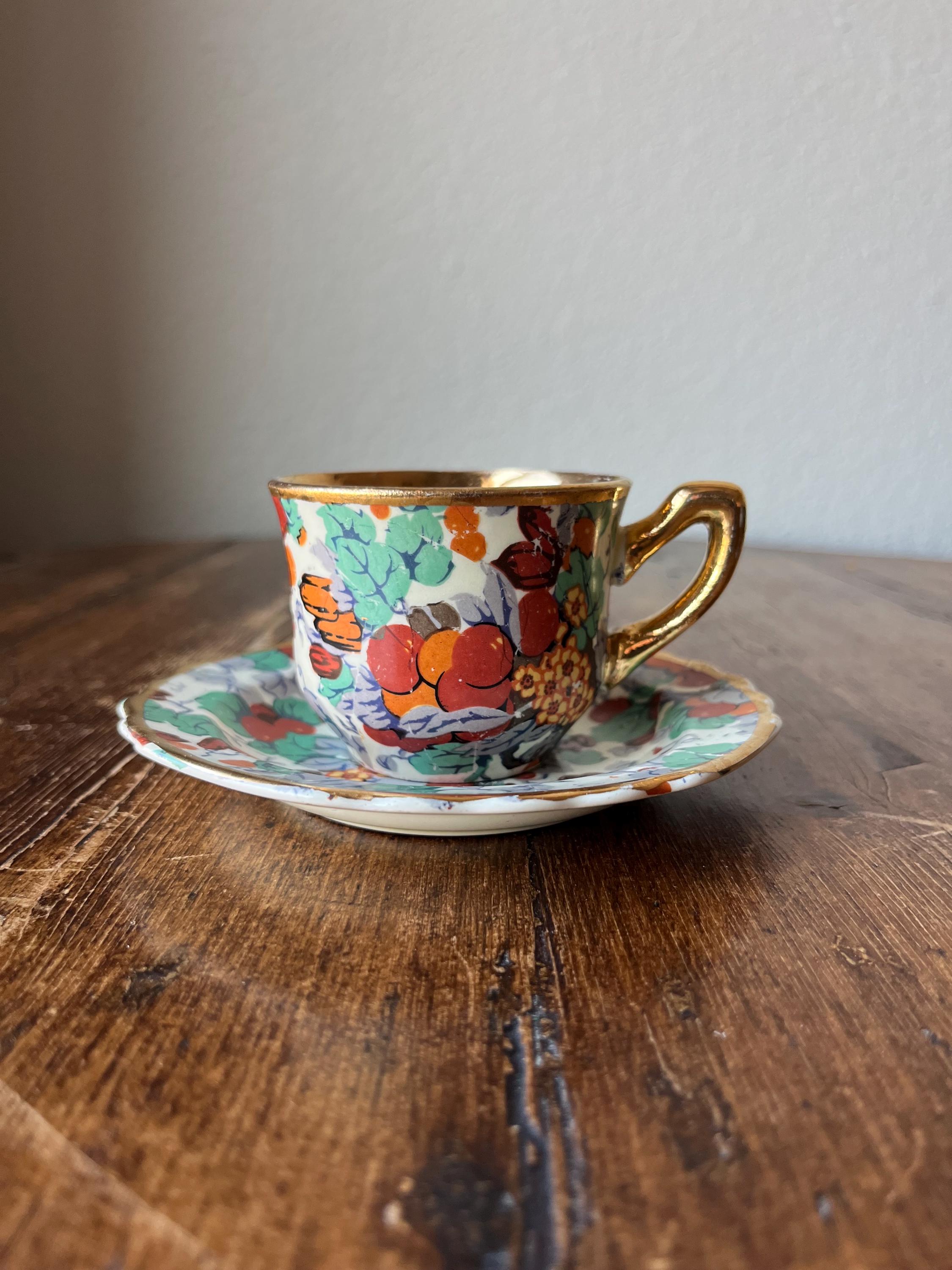 Warranted 22 Kt Gold Cup and Saucer - Etsy