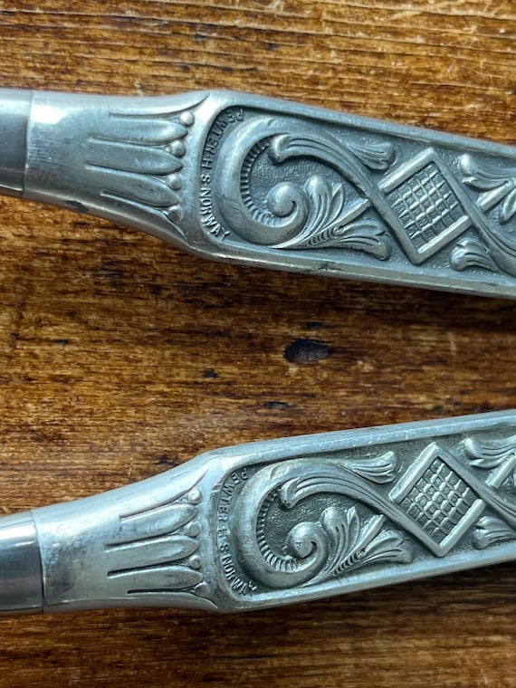 Vintage Konge Tinn Hardanger Sylvplett Kristin Pattern