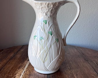 Belleek Pottery Daisy Pitcher, Made in Ireland