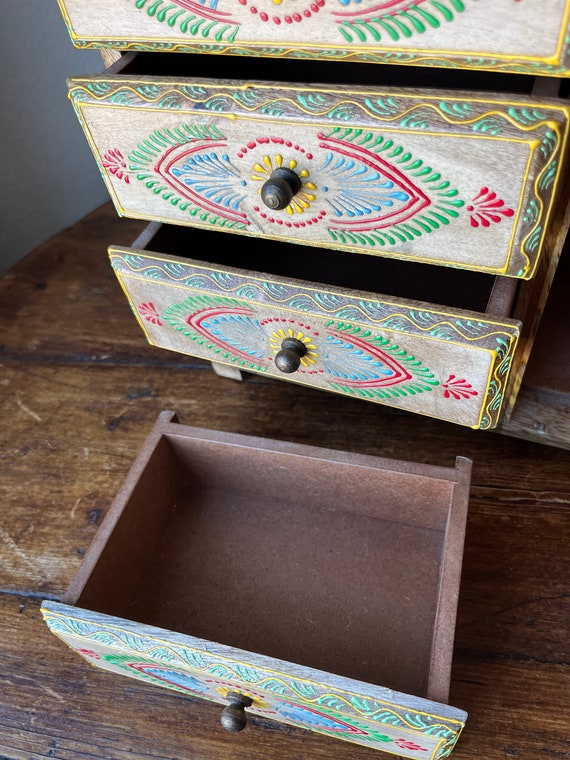 Mango wood jewelry holder/box/cabinet by Sundance… - image 9