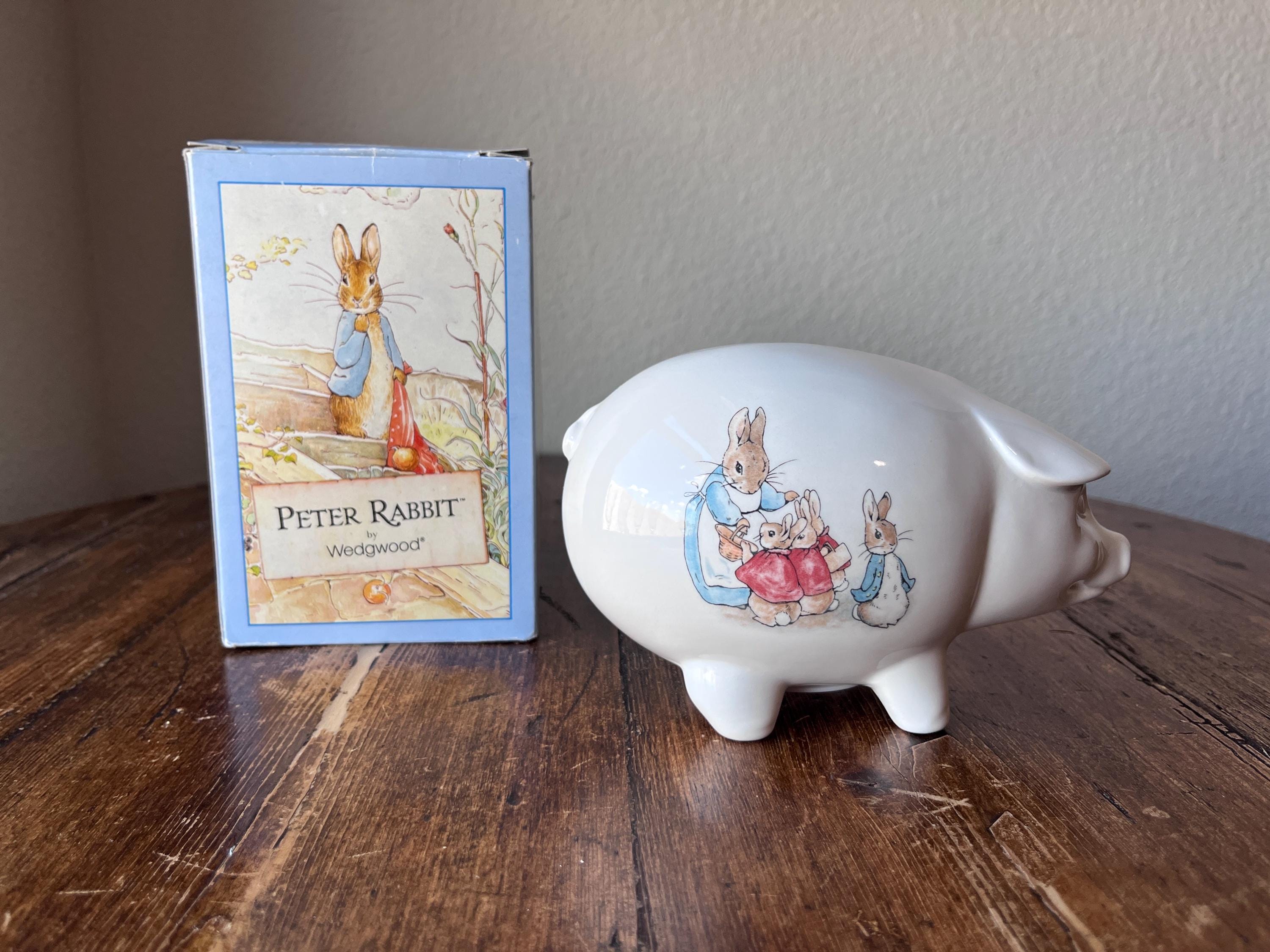 Peter Rabbit by Wedgwood Pig Coin/piggy Bank Made in England - Etsy