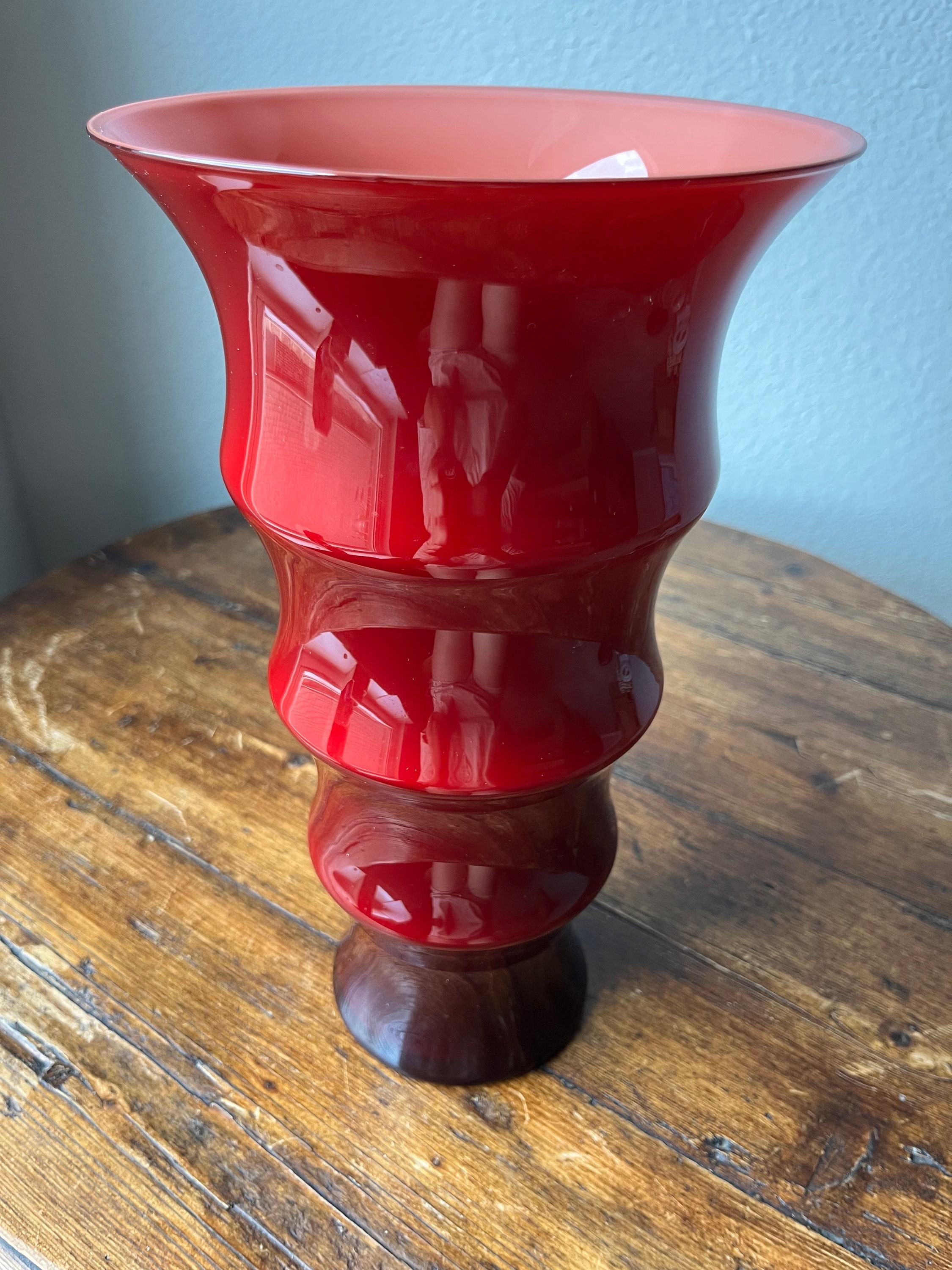 Holmegaard Denmark Karen Blixen Vase Design by Anja Kjae - Etsy