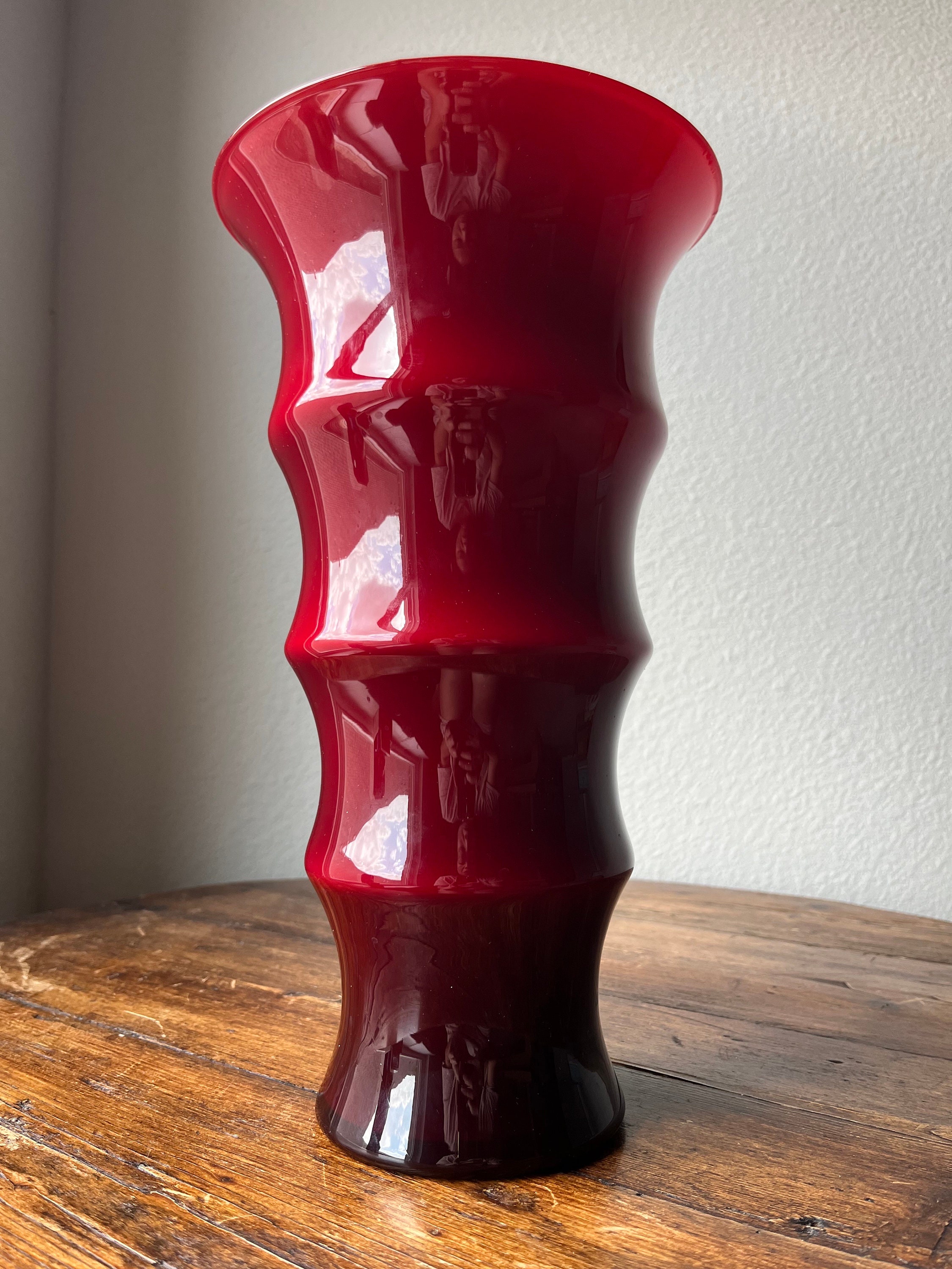 Holmegaard Denmark Karen Blixen Vase Design by Anja Kjae - Etsy