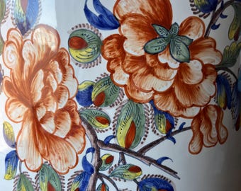Tiffany and Co, Hand Painted Faience Planter Jardiniere Made in