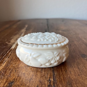Lenox Fruits of Life Small Oval Box and Lid, Trinket Box
