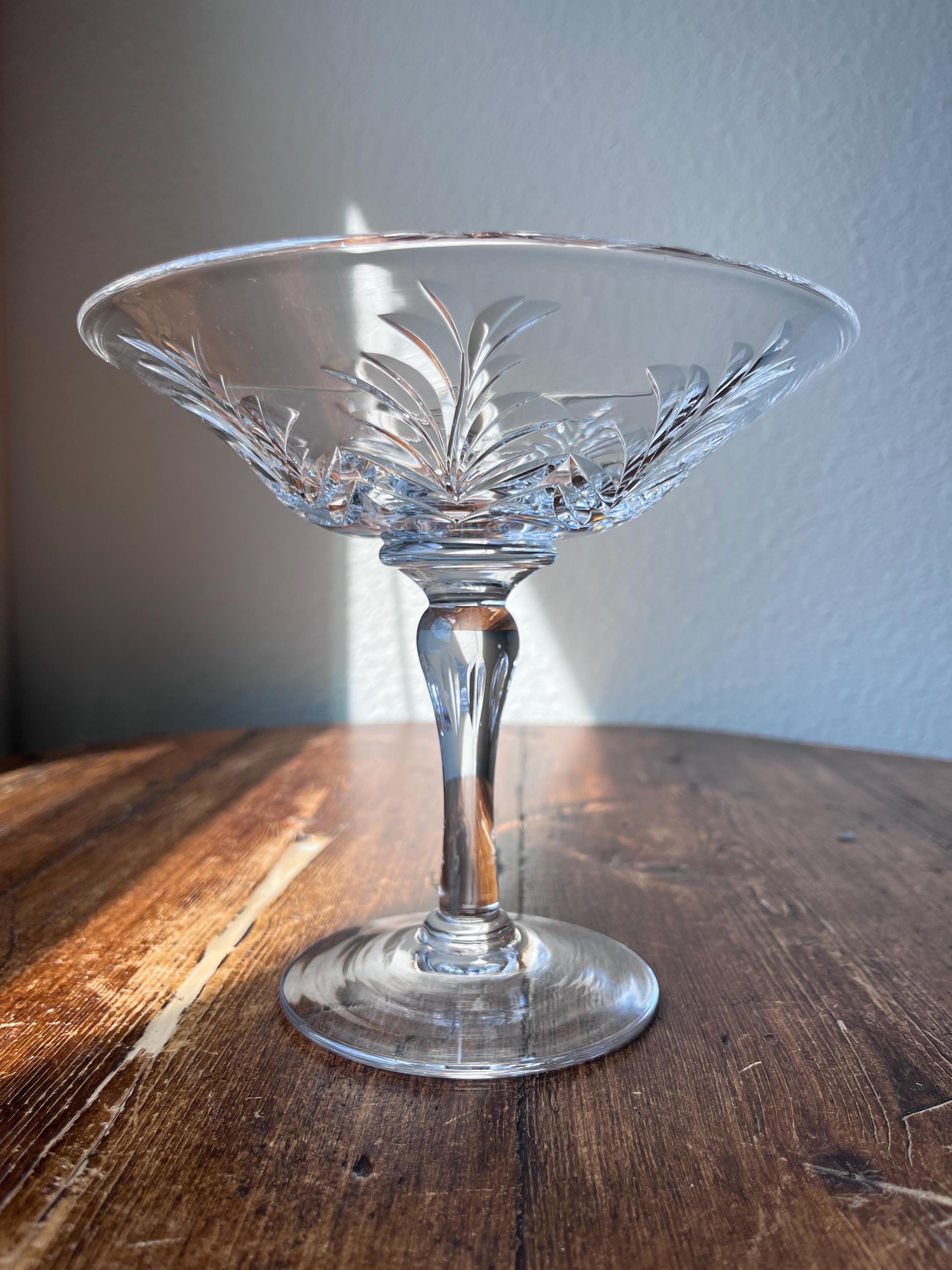 廃盤】英国製 STUART スチュワートクリスタル センターピース 大皿