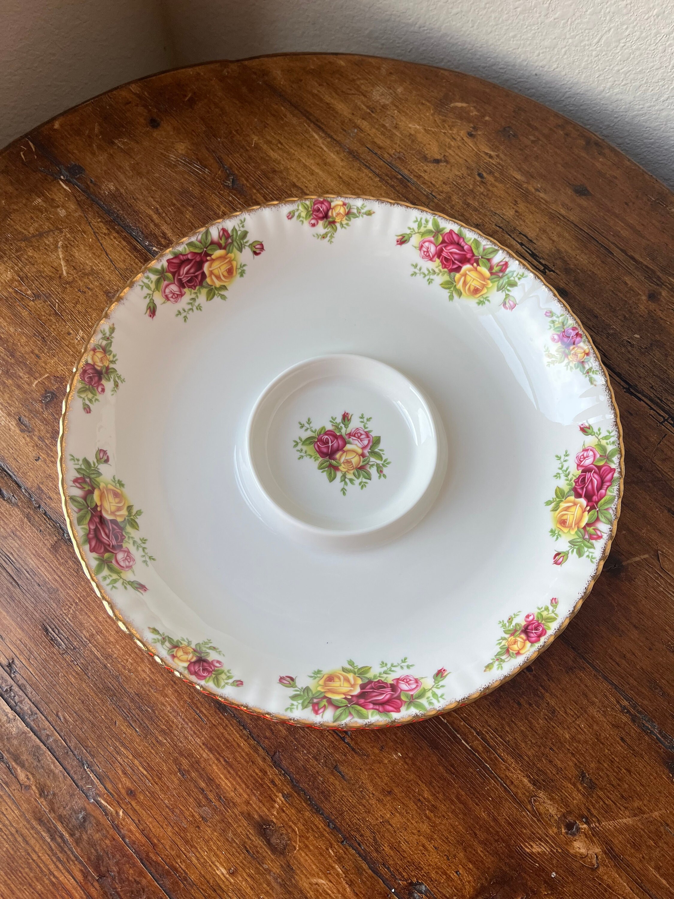 Buy Royal Albert Old Country Roses Chip & Dip 13 Round Serving 
