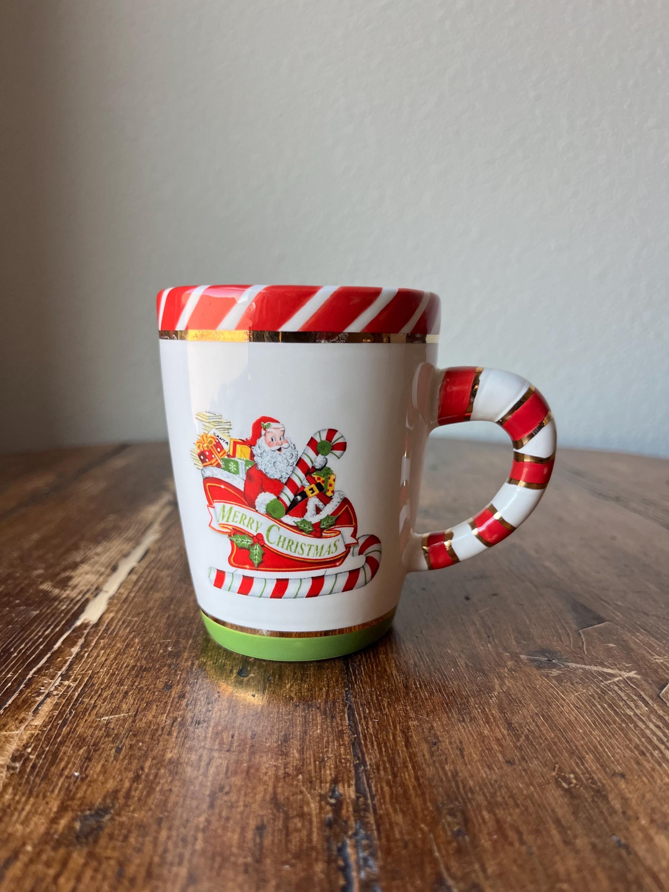 Vintage Ironstone Santa Mug - Etsy