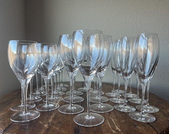 未使用 ドイツ製 ゴブレット ペア ハンドエナメル ルビーレッド