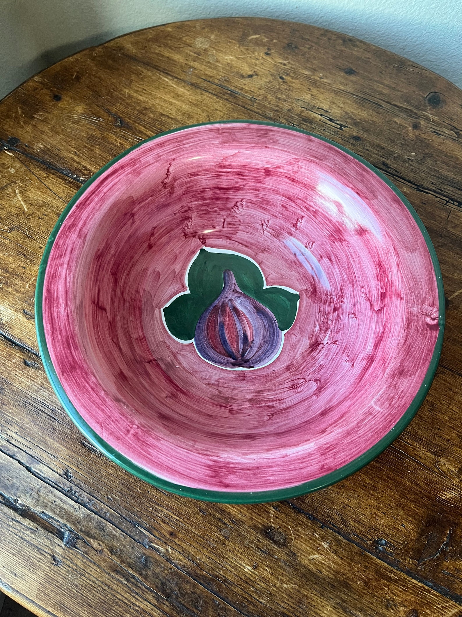Mamma Ro’s Pottery in Italy Frutti Di Tonja Deep Serving Bowl - Etsy