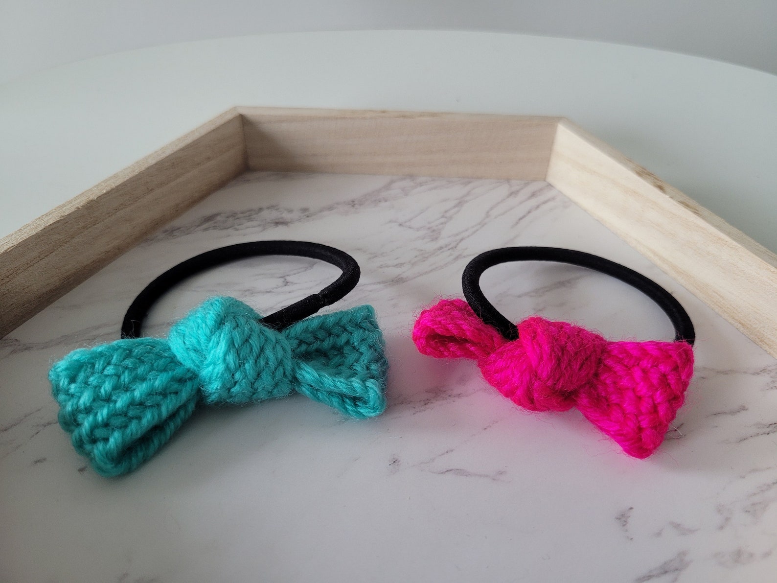 Nice & Knit Yarn Bow Hair Band Colorful Bow Cute Mom and Etsy