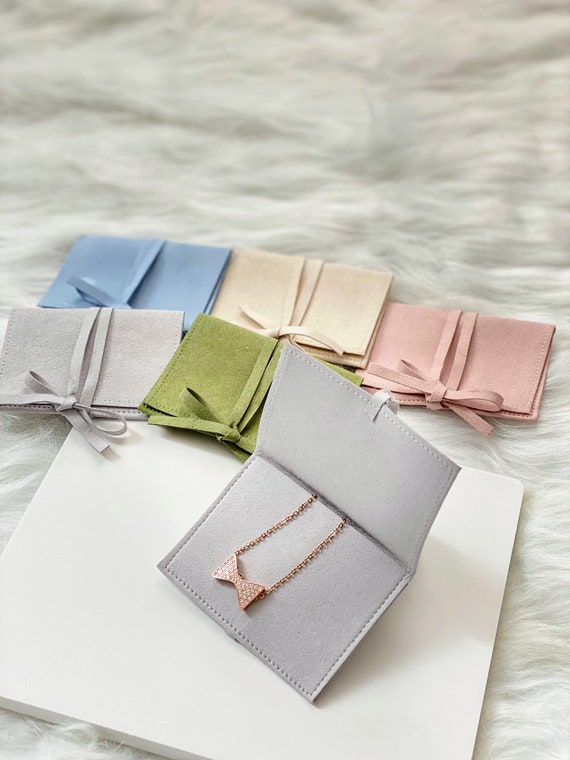 Suede jewelry pouches wholesale deals