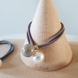 Pearl Hair Bobbles, High Quality Artificial Pearl Hair Tie, Simple and Elegant, For Teens, Moms, Daughters, Girlfriends, Pain Free Hair Band