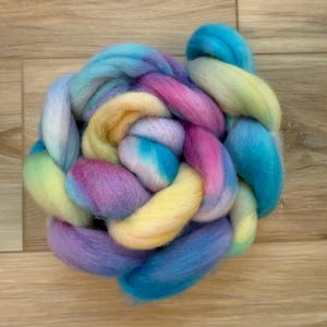 Carousel Dreams - Hand-Dyed Merino Wool Roving - 4oz Spinning / Felting Fiber