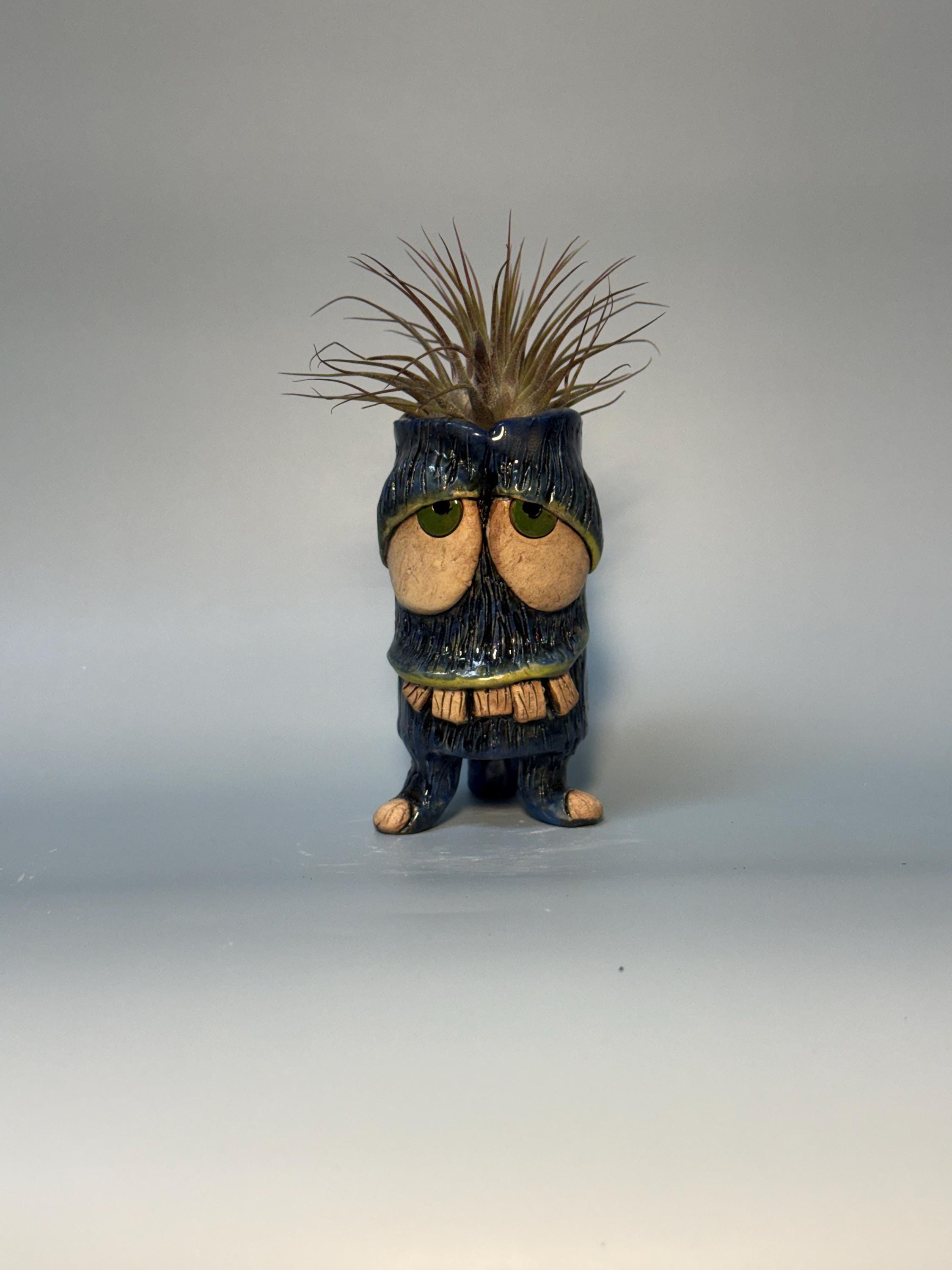Ozzy the Hairy Monster – Handmade Ceramic Air Plant Holder or Vase