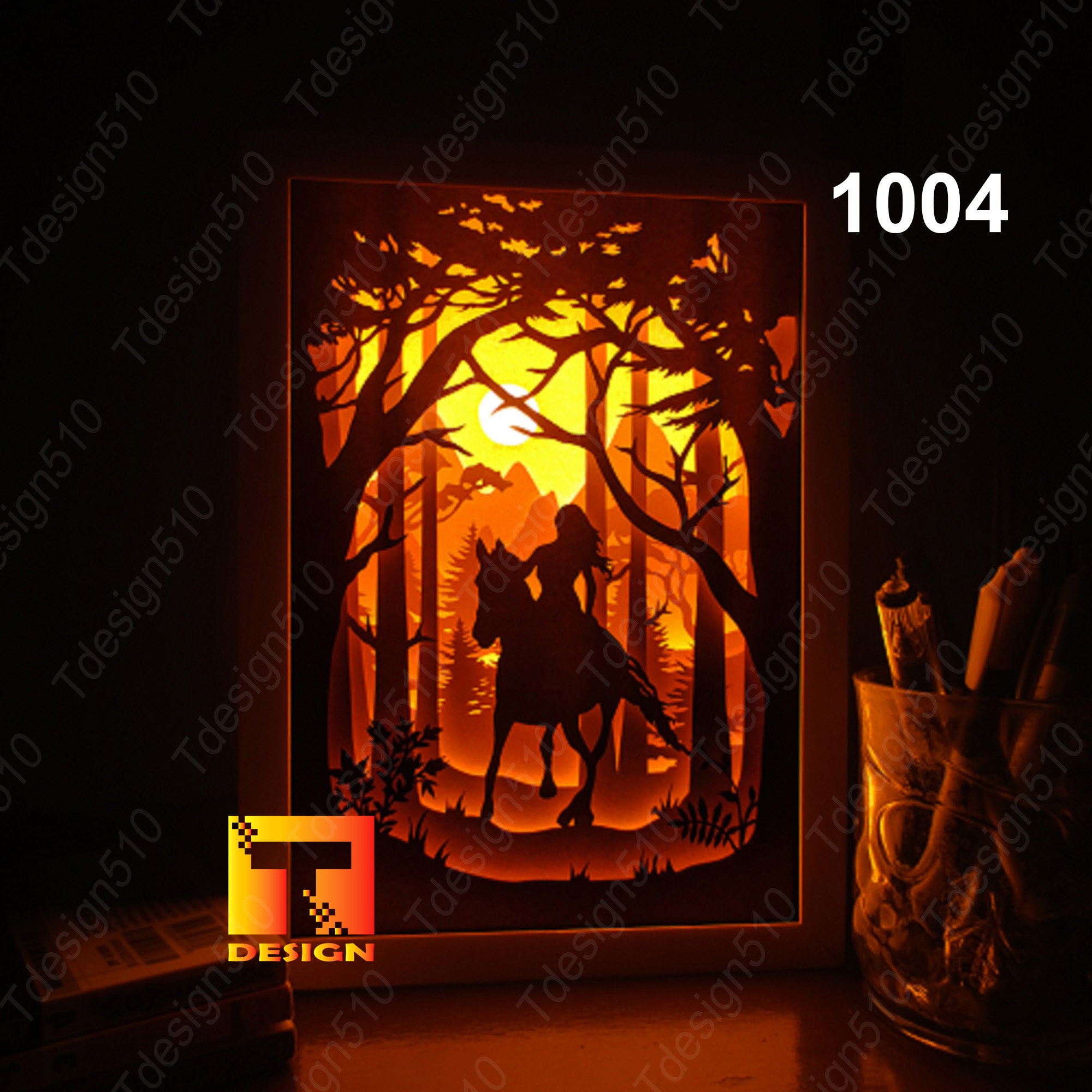 Combo Animal Paper Cut Light Box Template, Shadow Box, 3D Papercut ...