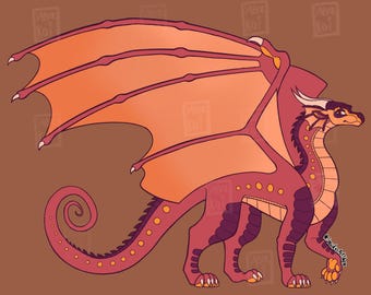 Hibiscus Rainwing, Digital Adopt, Wings of Fire