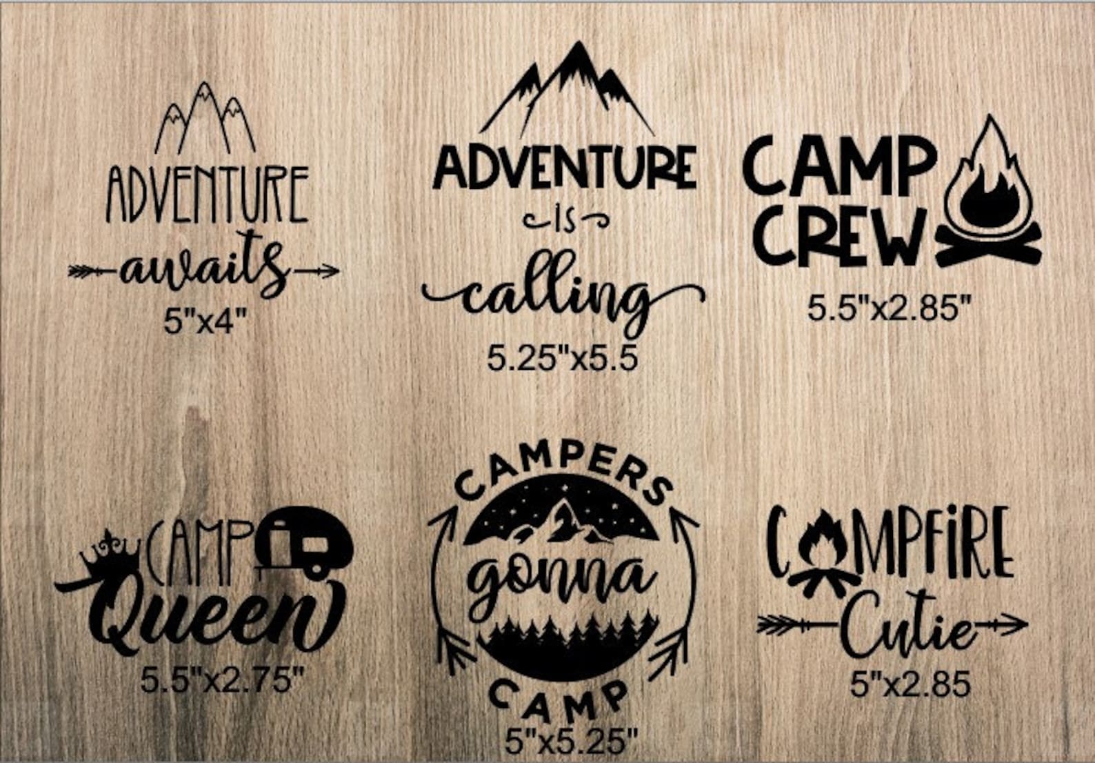 Camping Decals Outdoors Decals Car Window Laptop Decals Etsy