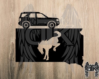 Georgia Flag Decal Sticker 2-Pack - 5x3 Inch Peach State Vinyl Sticker For Cars & Windows