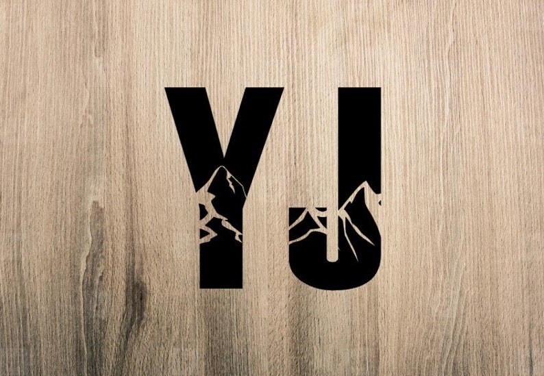 Jeep Abbreviation Vinyl Decals Tj Vj Wj Wk Xj Xk Yj Etsy