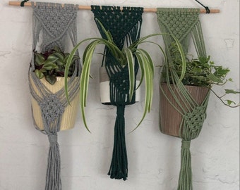 Triple Macrame Plant Hanger