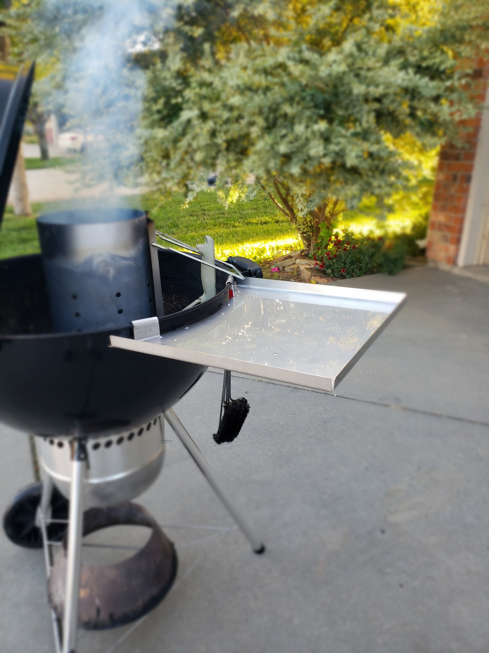 Side Table for er Charcoal Grill 22 and 26 Etsy