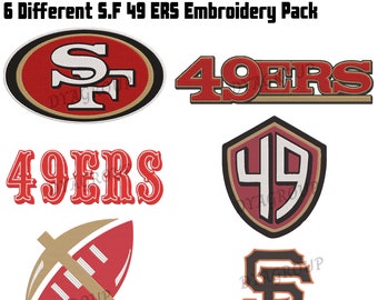 49ers Embroidery Etsy