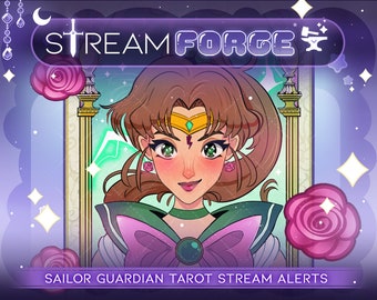 Magic Girl Benachrichtigungen | Mond-Tarot-Karte | Wasserlauf Dekoration Overlay