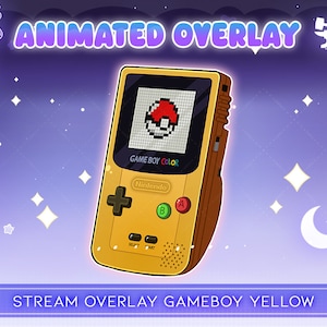Yellow Gameboy Stream Sticker