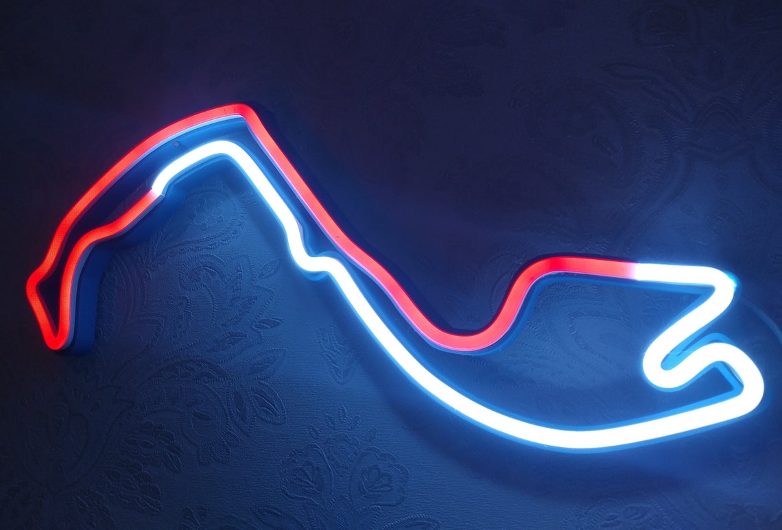 Neon F1 Sign Led Wall decor Monaco F1 Grand Prix Circuit | Etsy