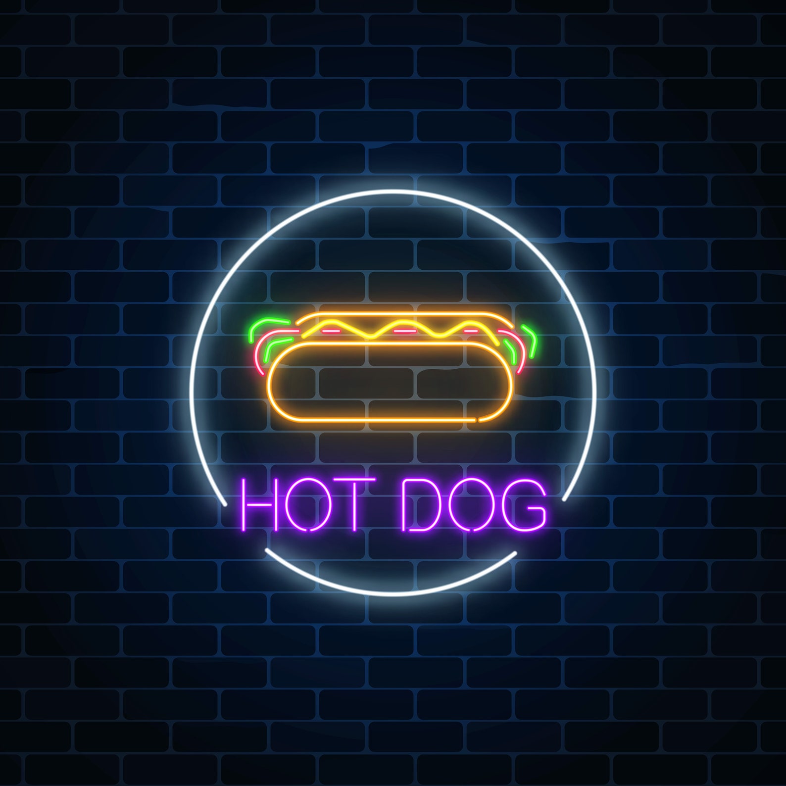 Hot Dog Neon Sign Led | Etsy