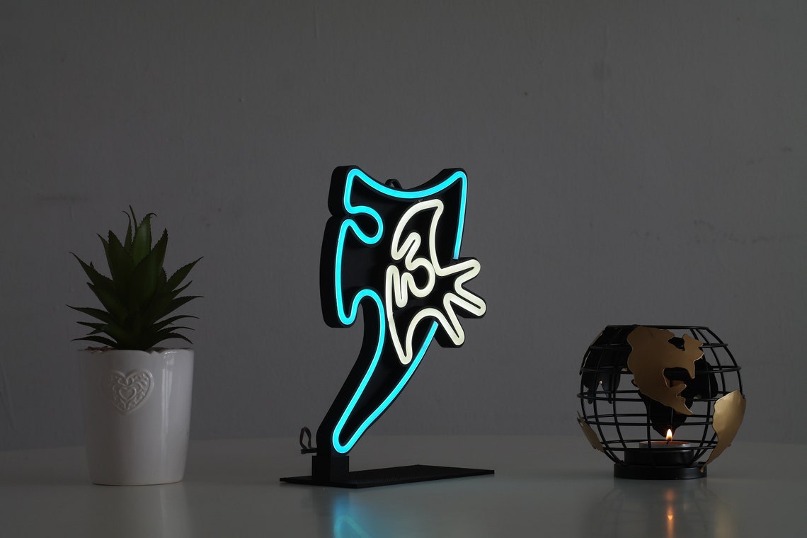 Runescape Neon LED Elysian spirit shield OSRS Lamp Gaming Etsy