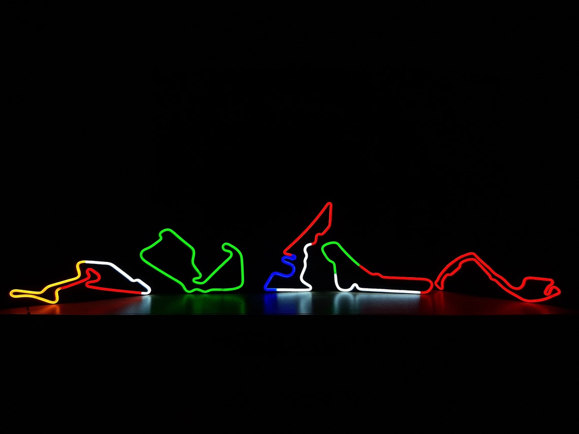 Neon F1 Sign Led Wall decor Monaco F1 Grand Prix Circuit | Etsy