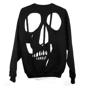 Skull Cut Out Sweatshirt - Unisex Sizing