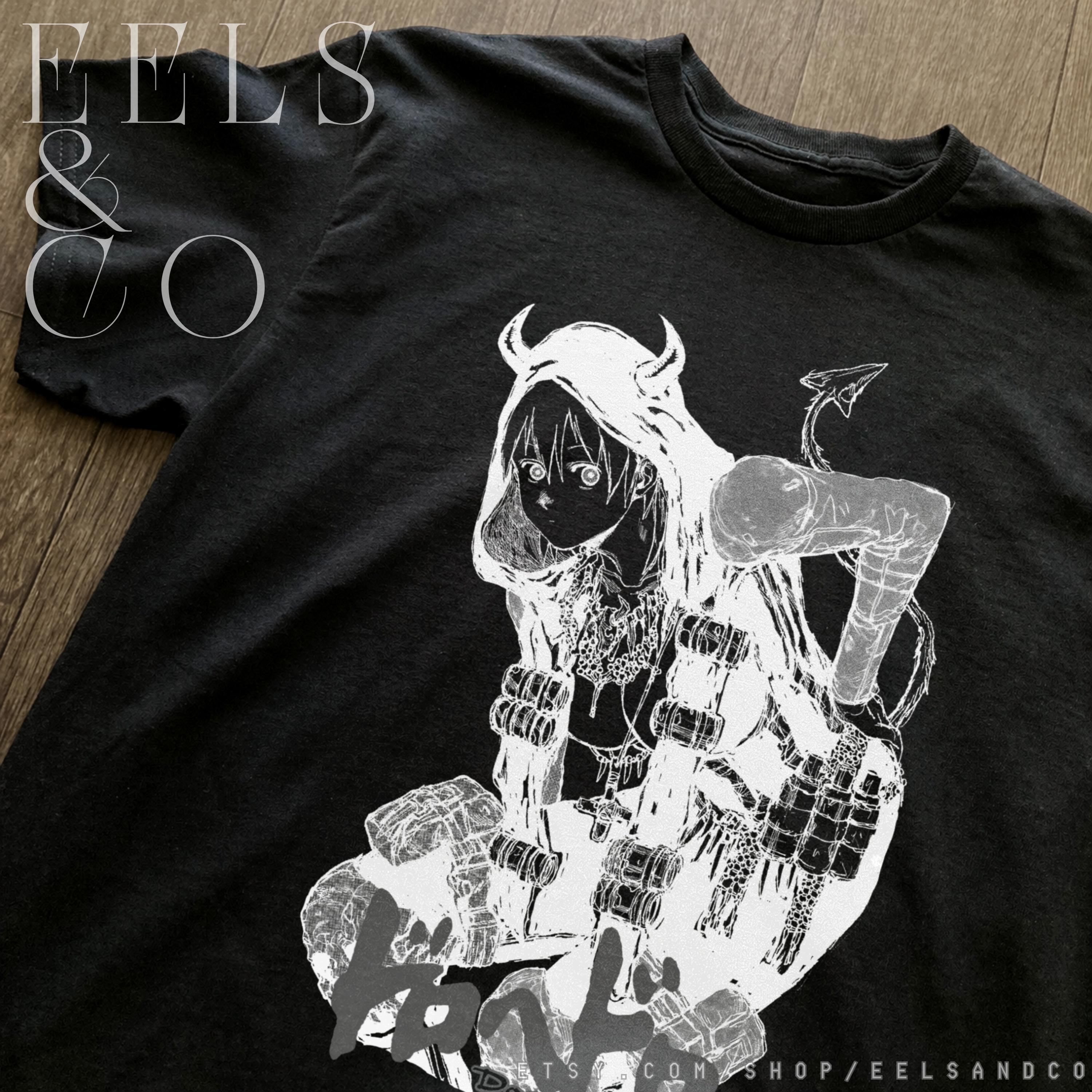 悪魔二階堂 ドロヘドロ Tシャツ ブラック - Etsy 日本