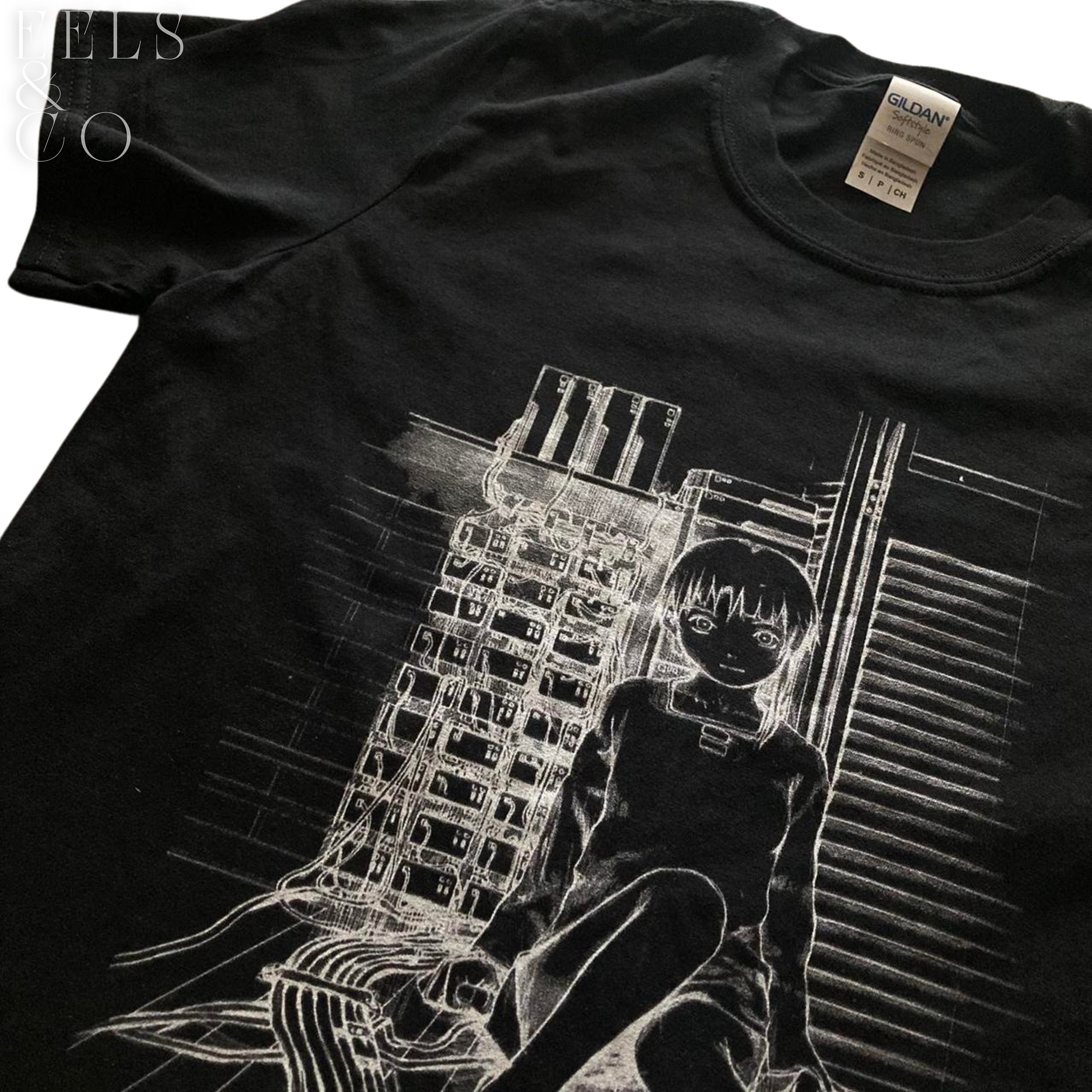 Lain Shirt Black - Etsy Lain Shirt Black - Etsy