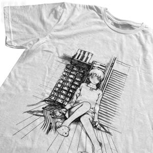 Serial Experiments Lain T-SHIRT v2 (sleeve print optional)