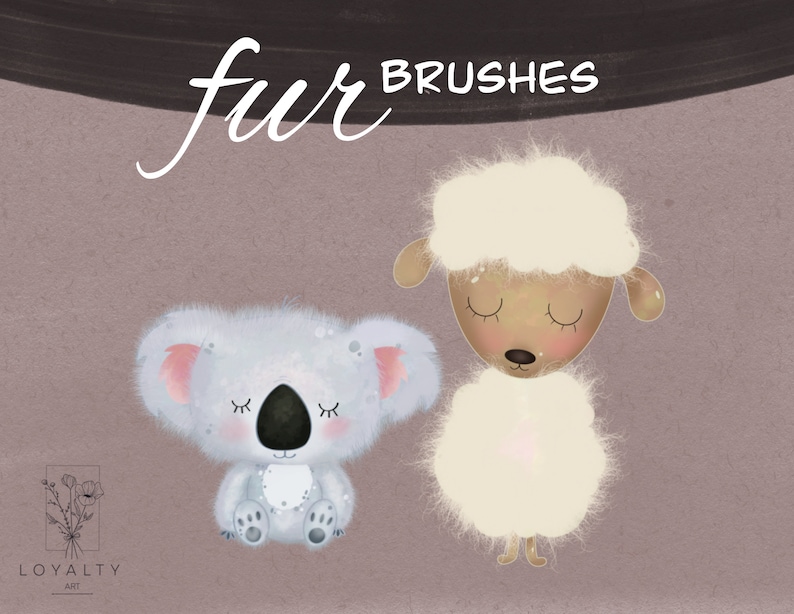 27 Procreate Fur Brushes Animal Hair Brushes for Procreate Etsy