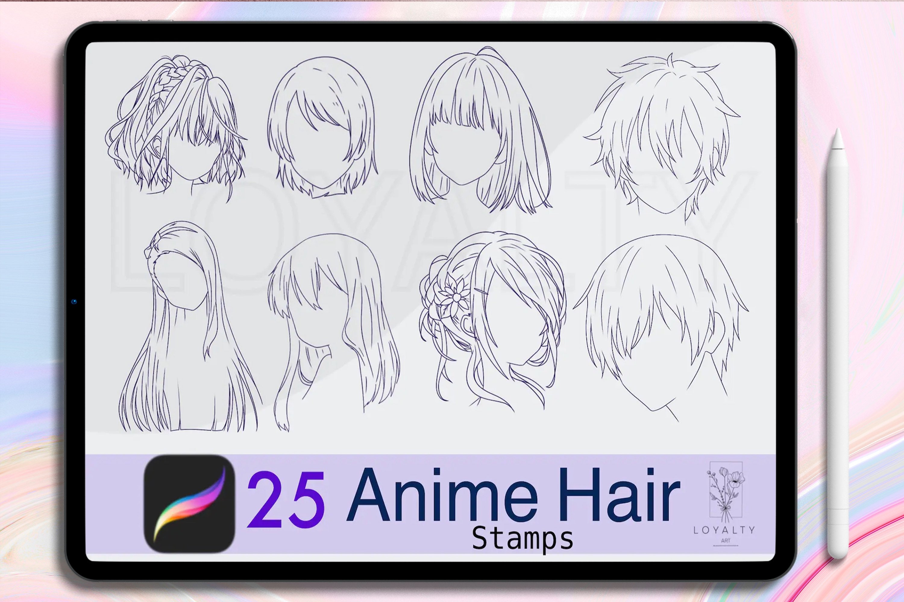 Draw Anime Hair 25