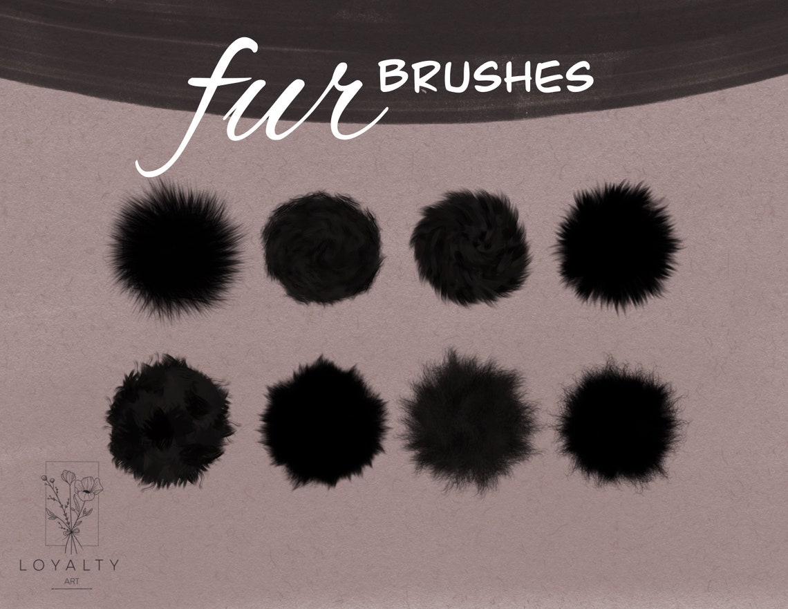 30 Procreate Fur Brushes Animal Hair Brushes for Procreate Etsy